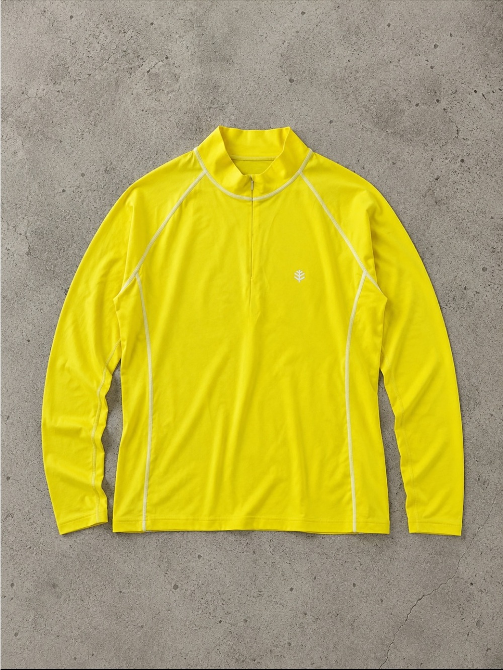 Coolibar Devi Fitness UPF 50+ Pullover Woman Large Yellow Sun Protection Active